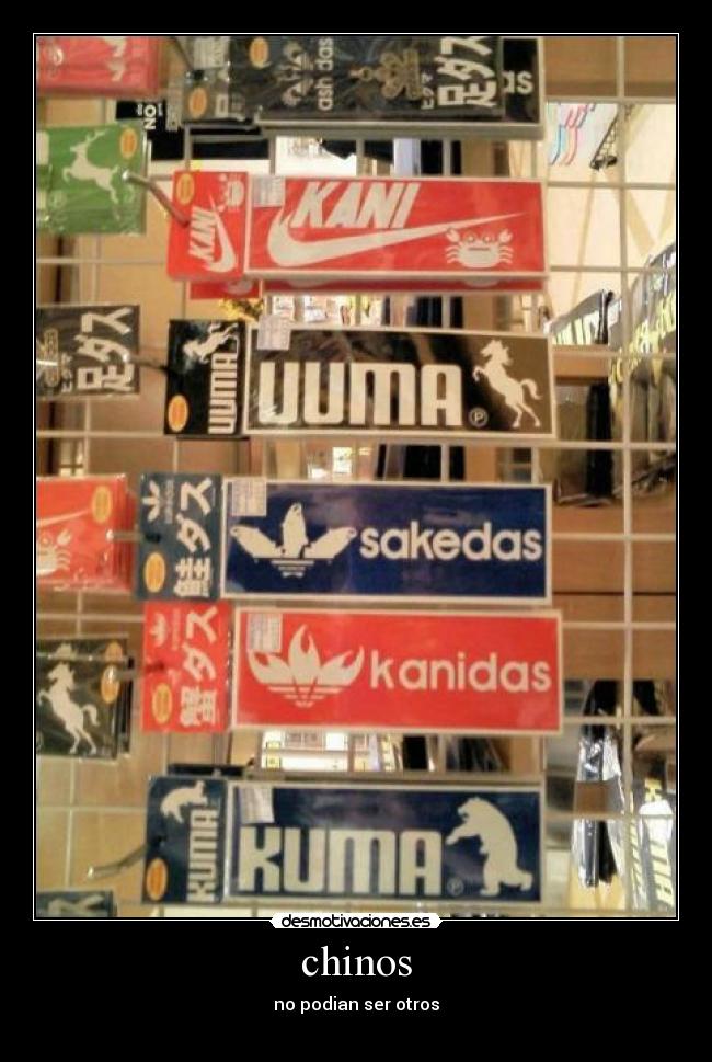 chinos - no podian ser otros