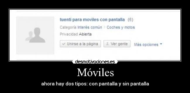 Móviles - ahora hay dos tipos: con pantalla y sin pantalla