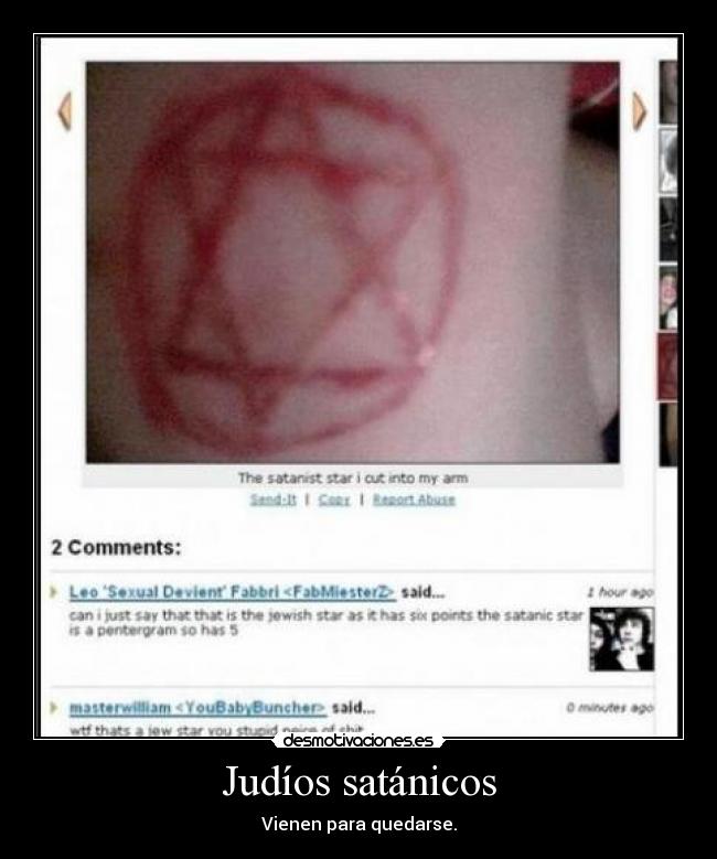 Judíos satánicos - Vienen para quedarse.