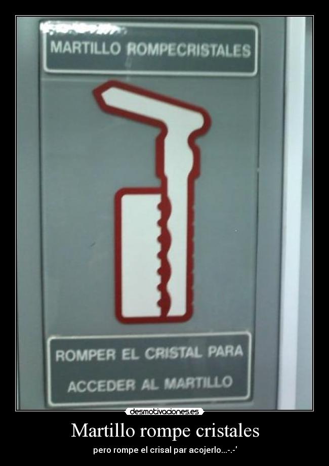 Martillo rompe cristales -