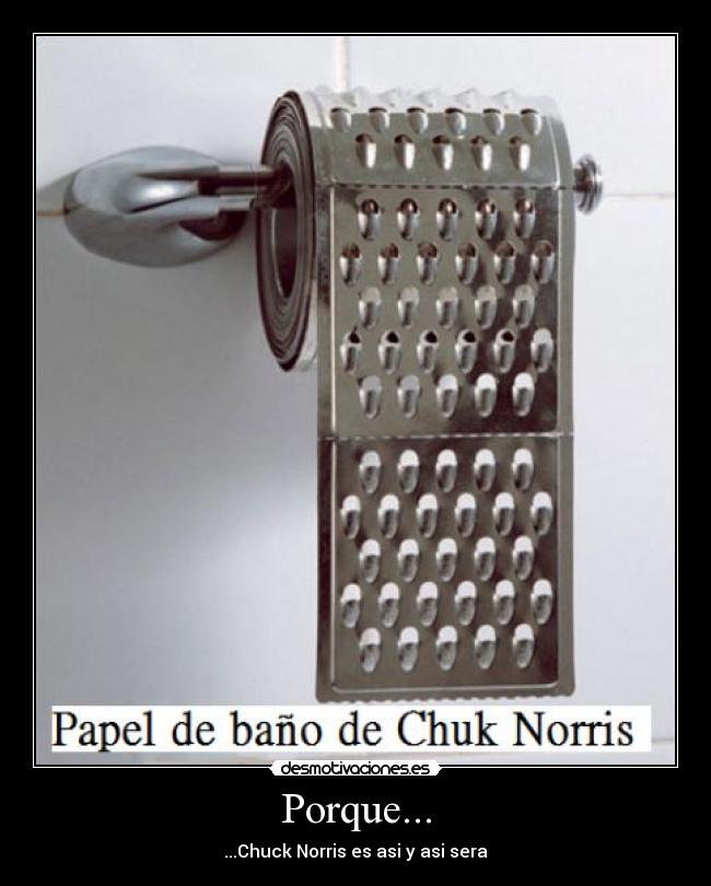 Porque... - ...Chuck Norris es asi y asi sera