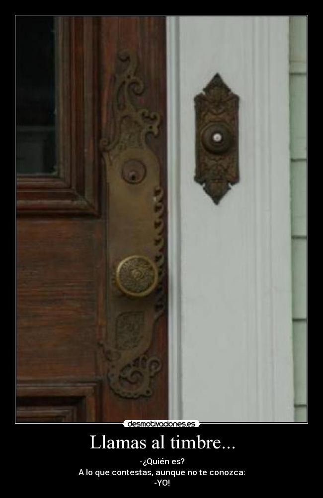 Llamas al timbre... -