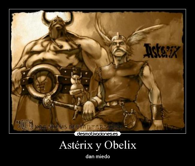 carteles asterix obelix desmotivaciones
