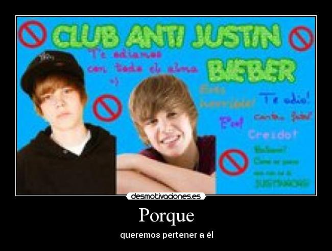 Porque - queremos pertener a él