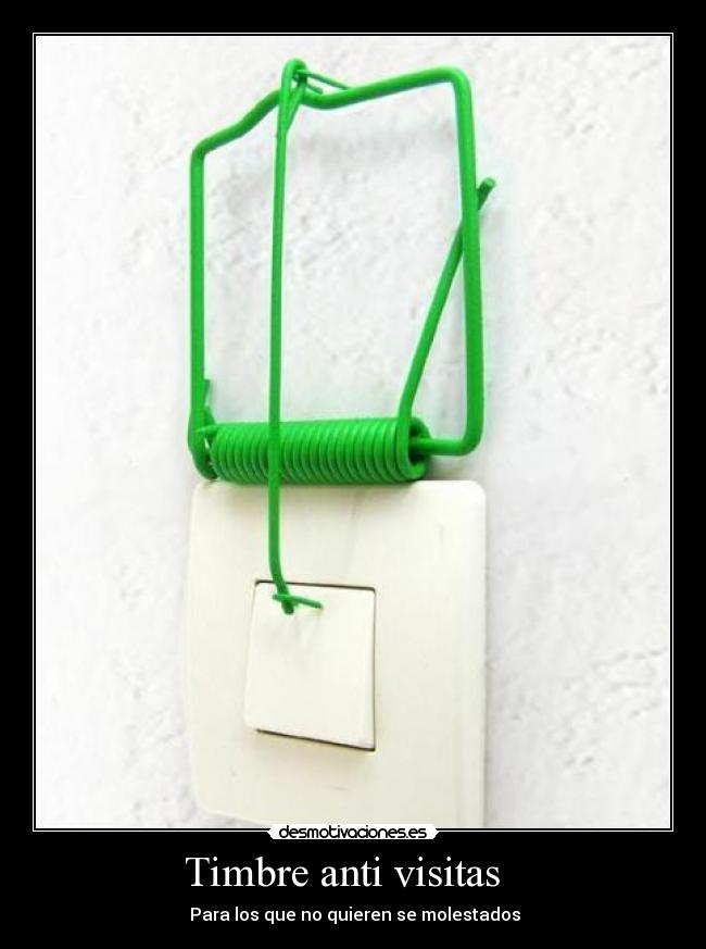 Timbre anti visitas   - 