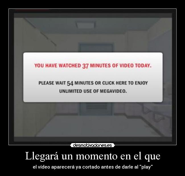 carteles megavideo minutos desmotivaciones