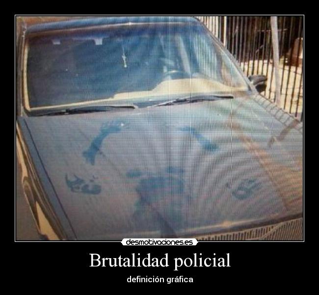 Brutalidad policial - definición gráfica