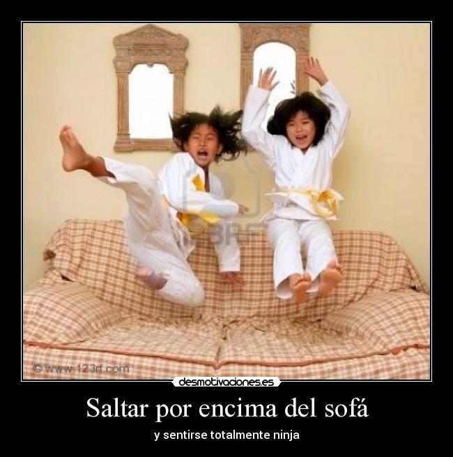 Saltar por encima del sofá -