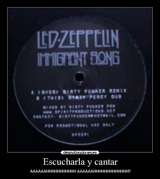 Escucharla y cantar -