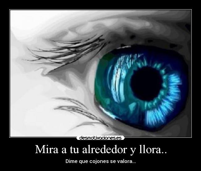 Mira a tu alrededor y llora.. - 