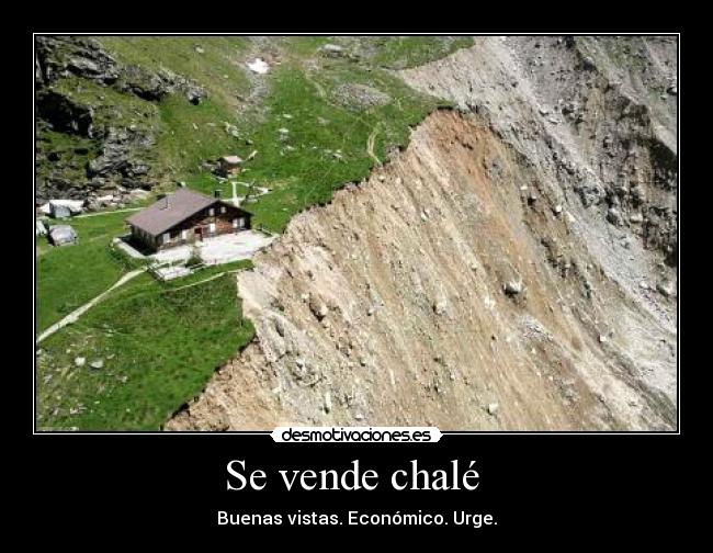 Se vende chalé - Buenas vistas. Económico. Urge.