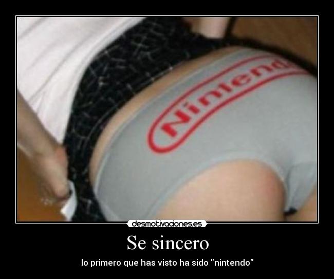 Se sincero - lo primero que has visto ha sido nintendo