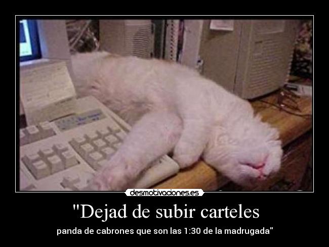 Dejad de subir carteles - 