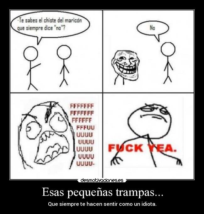 Esas pequeñas trampas... -