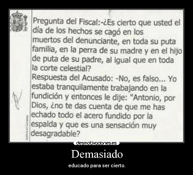 Demasiado - 