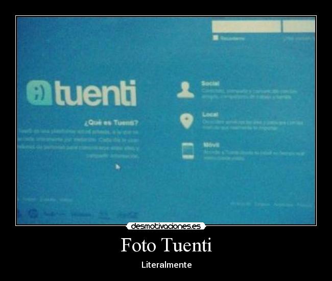 Foto Tuenti - Literalmente