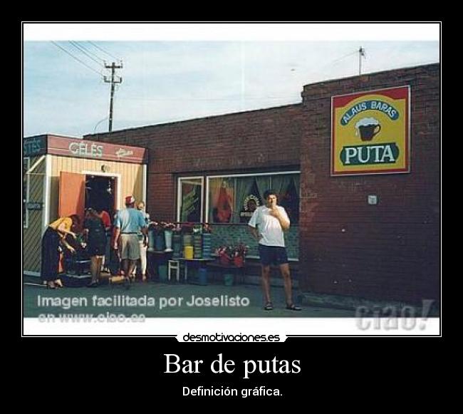 Bar de putas - Definición gráfica.