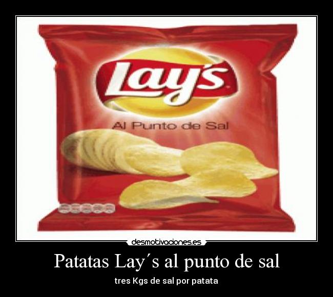 Patatas Lay´s al punto de sal -