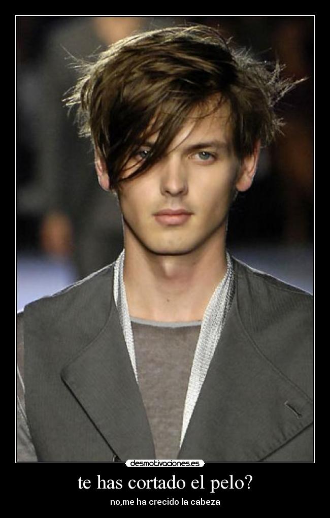 te has cortado el pelo? - no,me ha crecido la cabeza