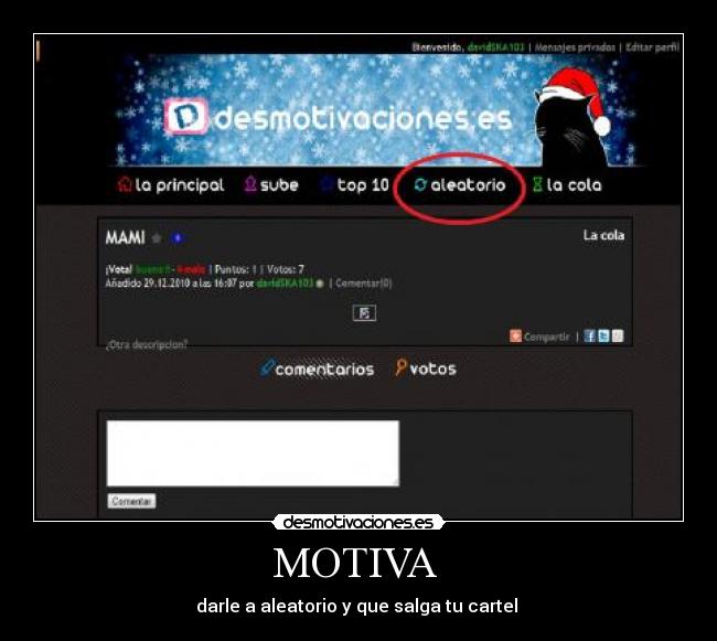 MOTIVA - darle a aleatorio y que salga tu cartel