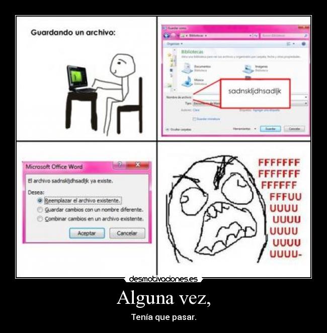 Alguna vez, -