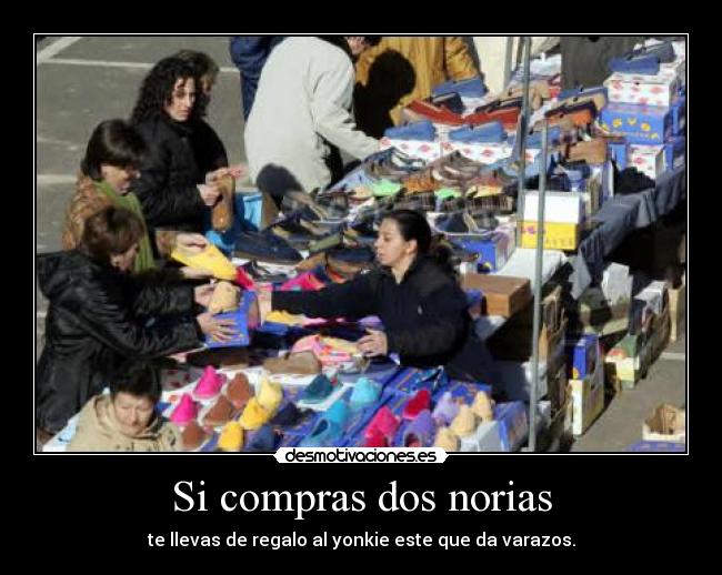 Si compras dos norias - te llevas de regalo al yonkie este que da varazos.