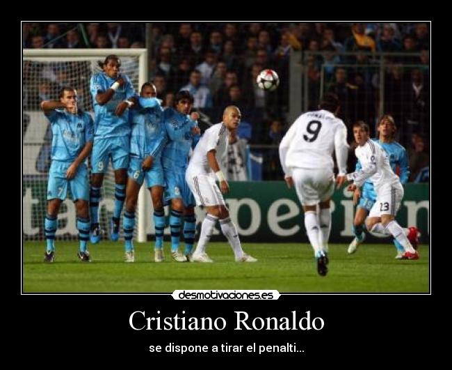 carteles cristiano ronaldo dios falta para penalti desmotivaciones