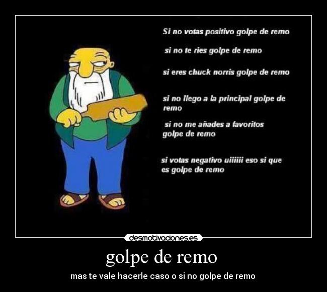 golpe de remo  - 
