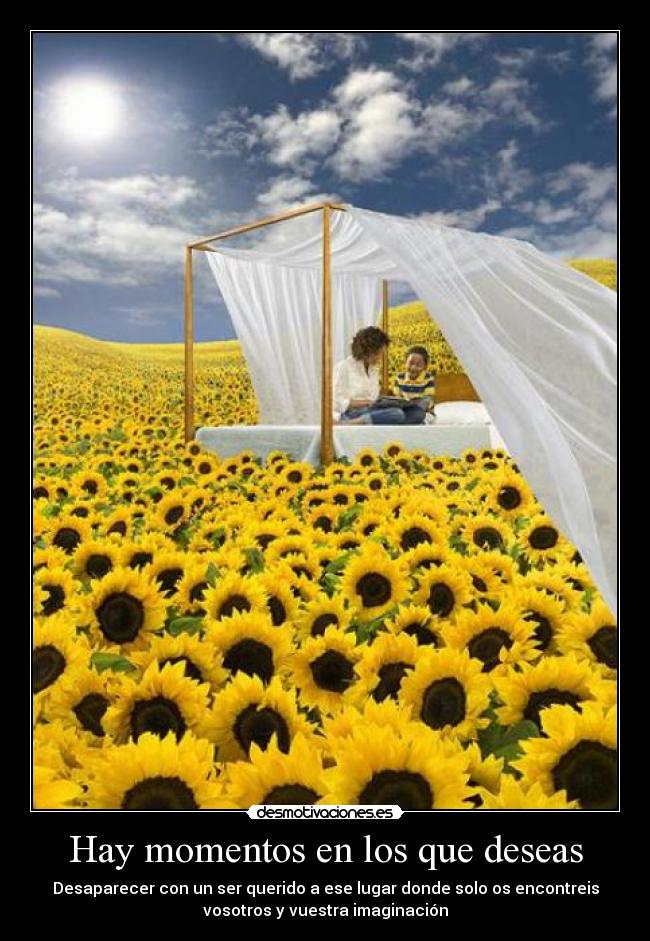 Hay momentos en los que deseas - 