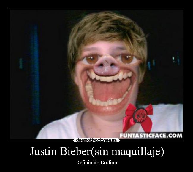 Justin Bieber(sin maquillaje) - Definición Gráfica