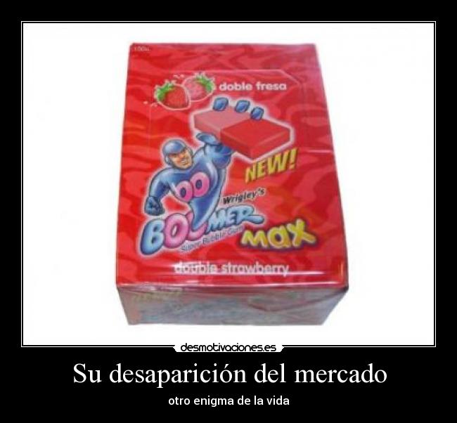 Su desaparición del mercado - 