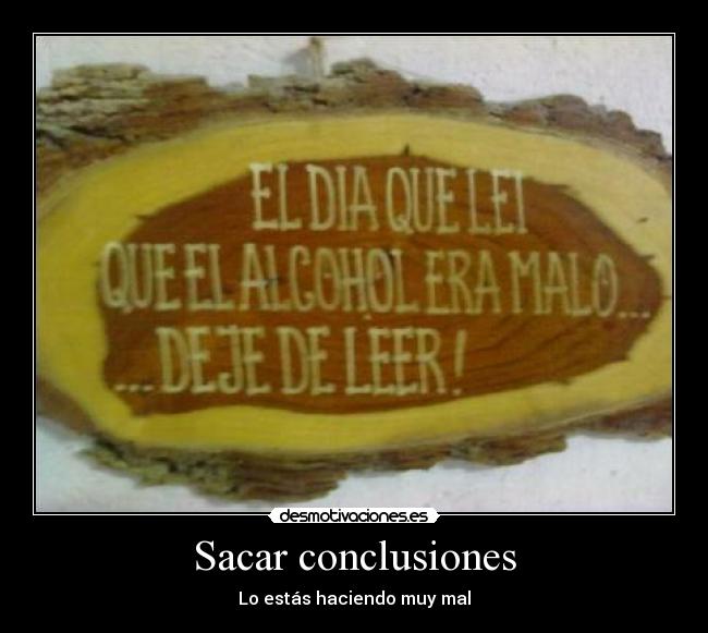 Sacar conclusiones -