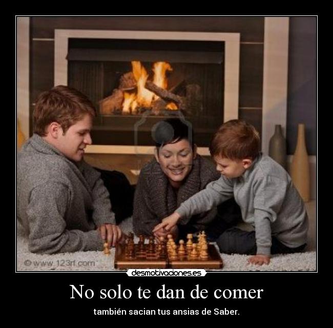 No solo te dan de comer -