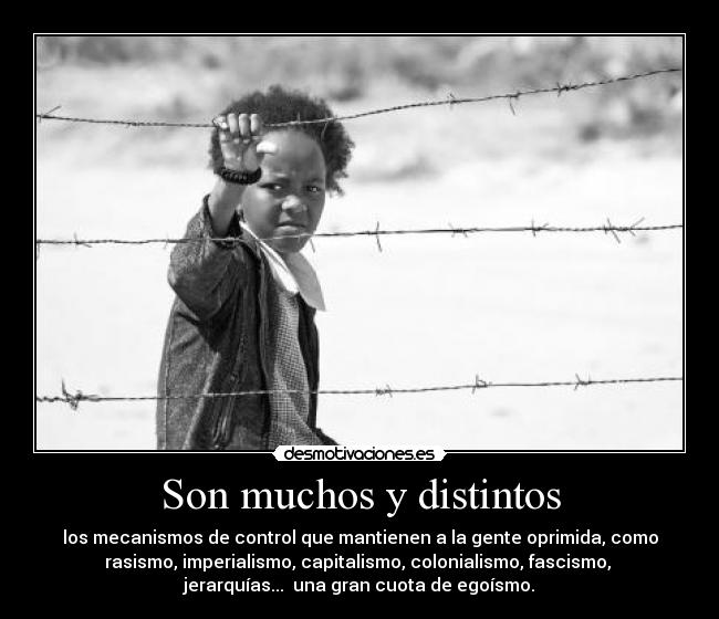 carteles fascismo jerarquia egoismo muchos capitalismo colonialismo desmotivaciones