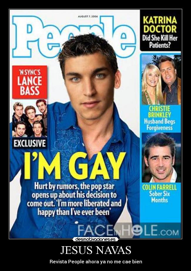 JESUS NAVAS - Revista People ahora ya no me cae bien