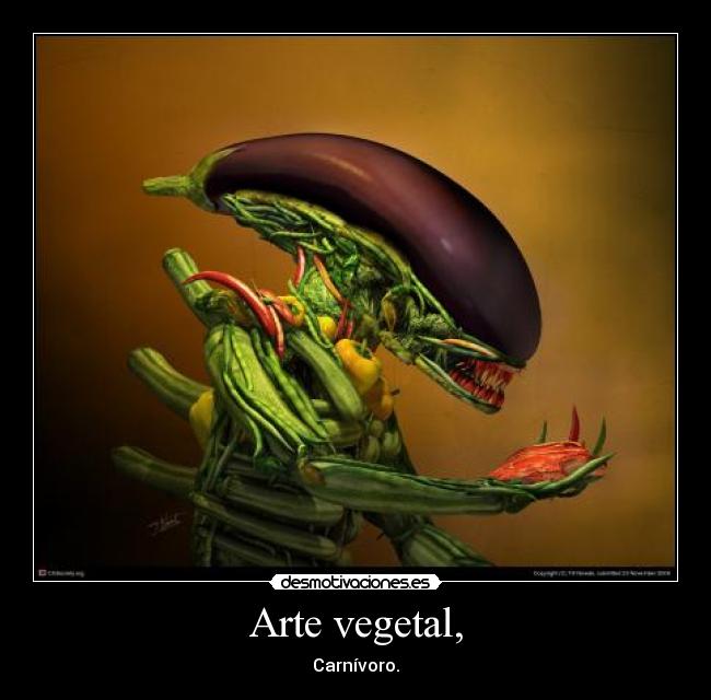 Arte vegetal, - Carnívoro.