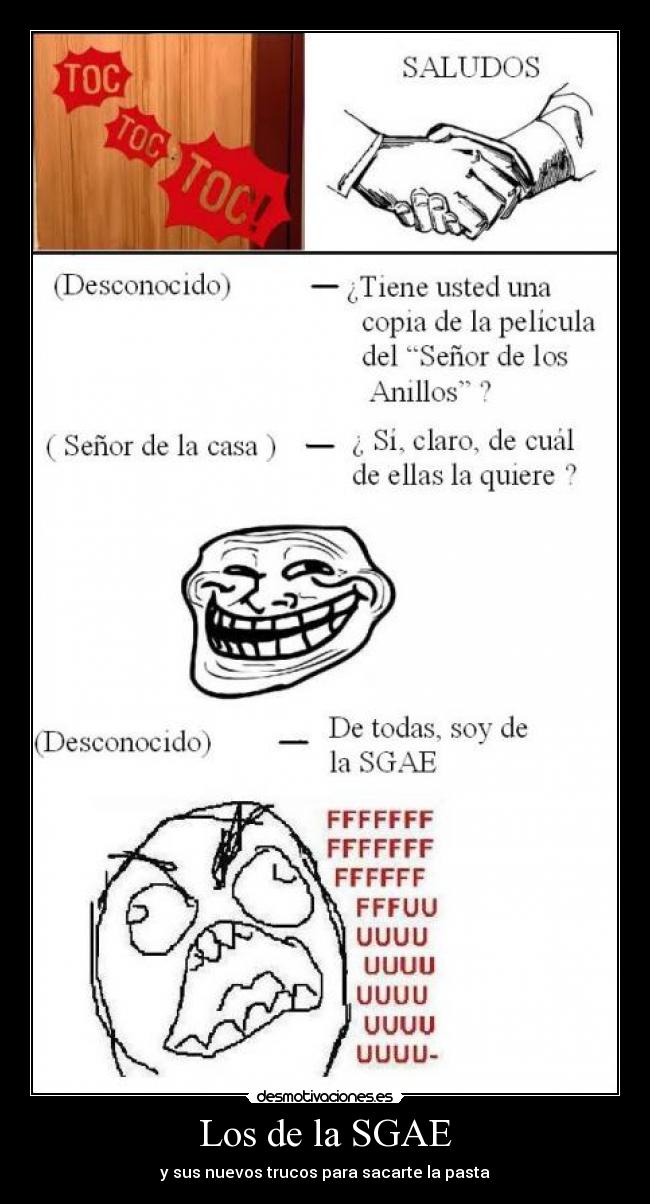 Los de la SGAE - y sus nuevos trucos para sacarte la pasta