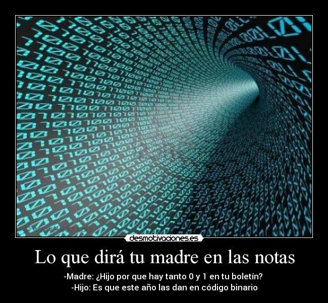 Lo que dirá tu madre en las notas -