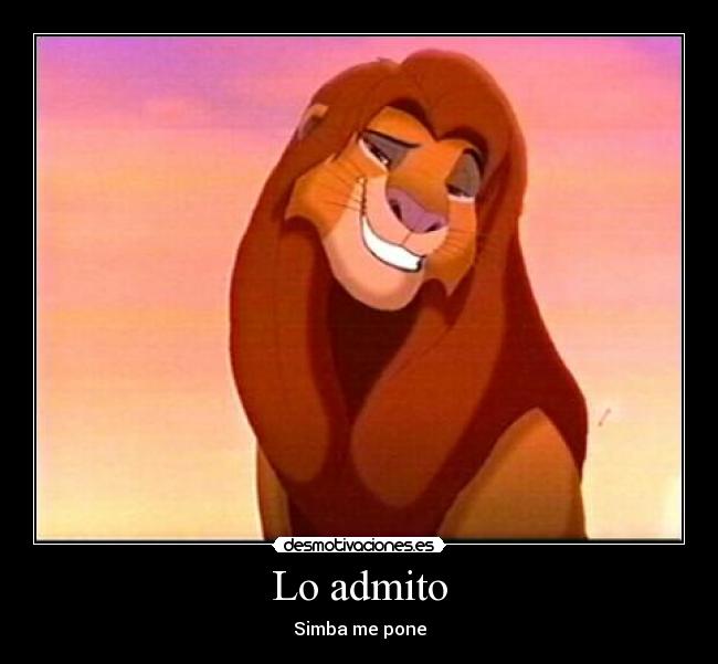 Lo admito - Simba me pone