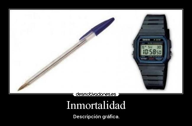 Inmortalidad - Descripción gráfica.
