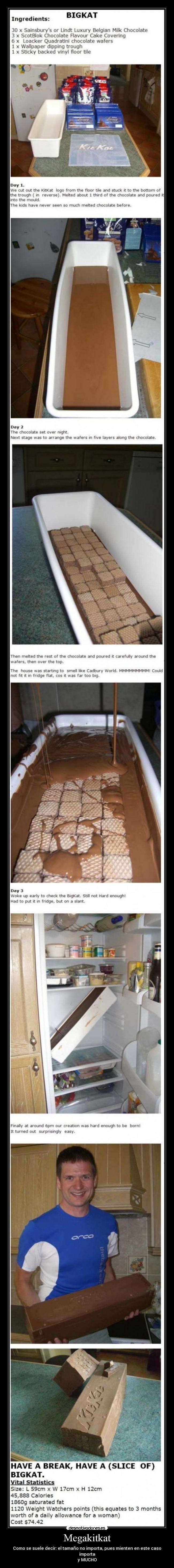 Megakitkat - Como se suele decir: el tamaño no importa, pues mienten en este caso importa
y MUCHO