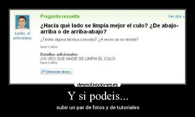 Y si podeis... -