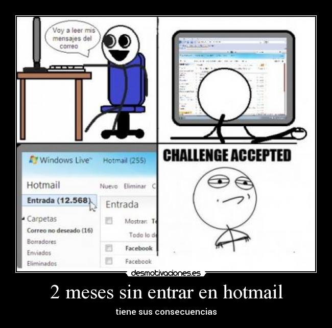 carteles humor hotmail consecuencias desmotivaciones