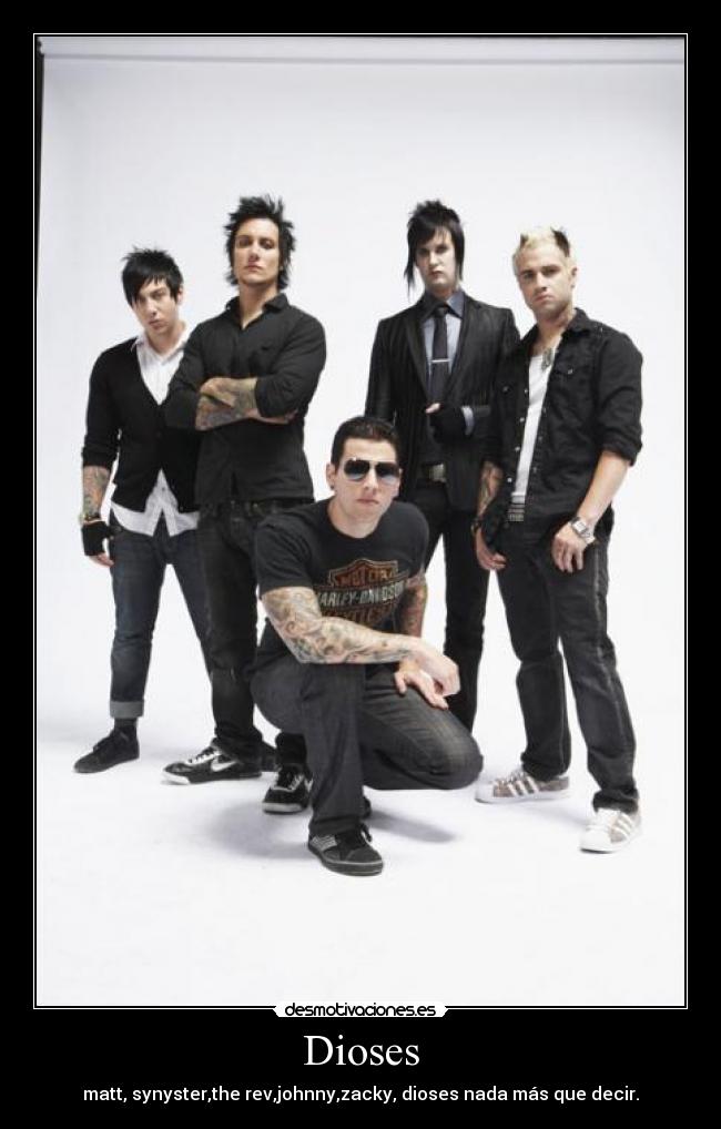 Dioses - matt, synyster,the rev,johnny,zacky, dioses nada más que decir.