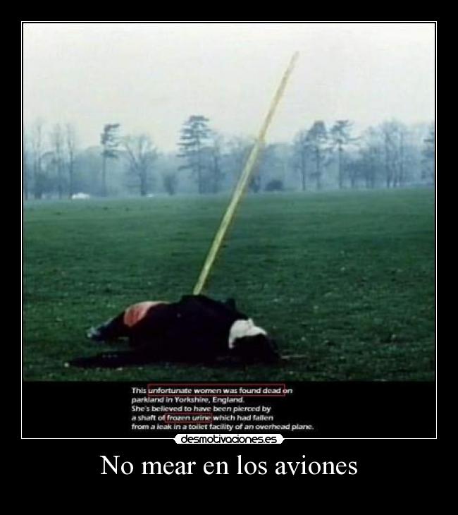 No mear en los aviones - 