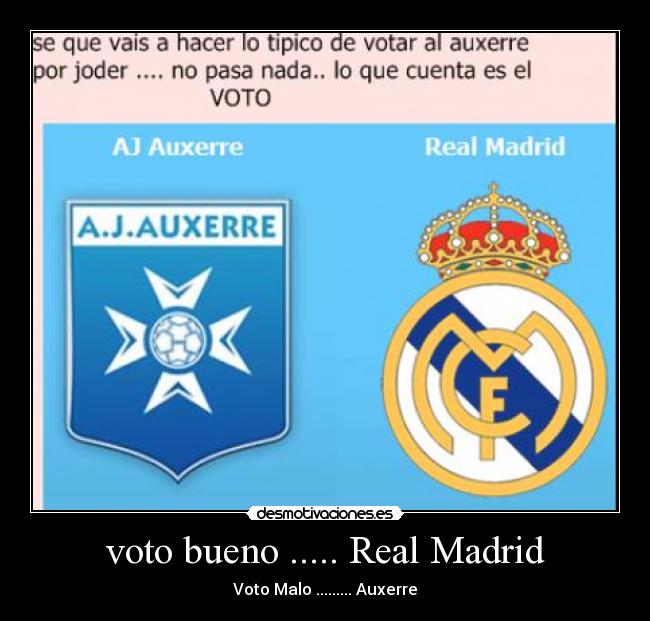 voto bueno ..... Real Madrid - 