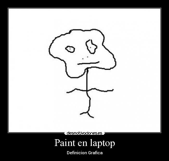 Paint en laptop - Definicion Grafica