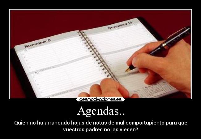 Agendas.. - 