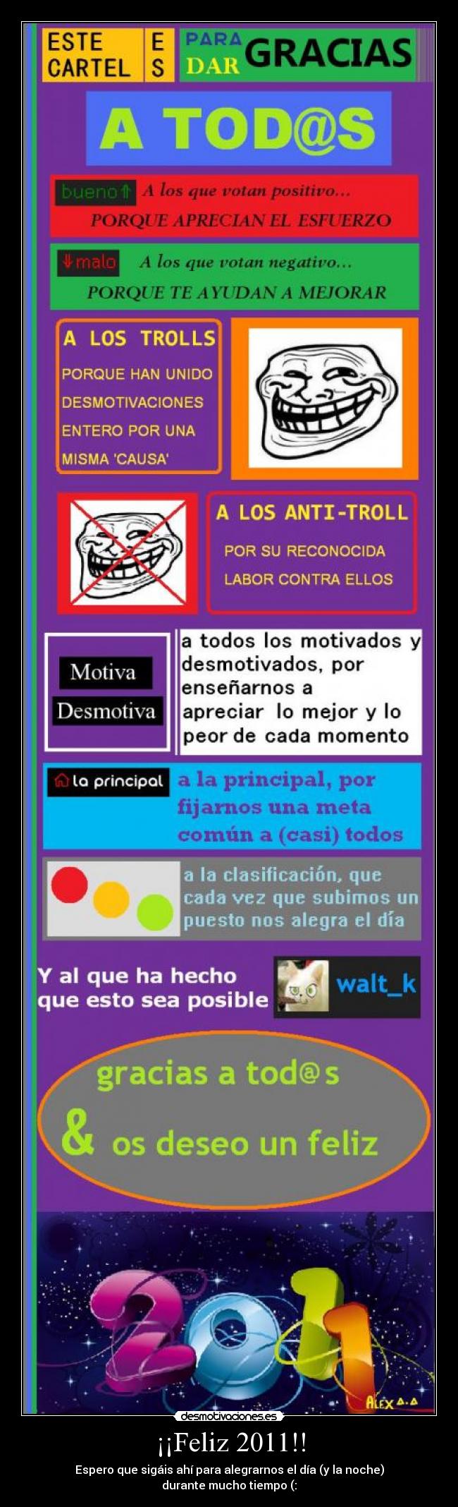 carteles feliz 2011 tods ^^ desmotivaciones