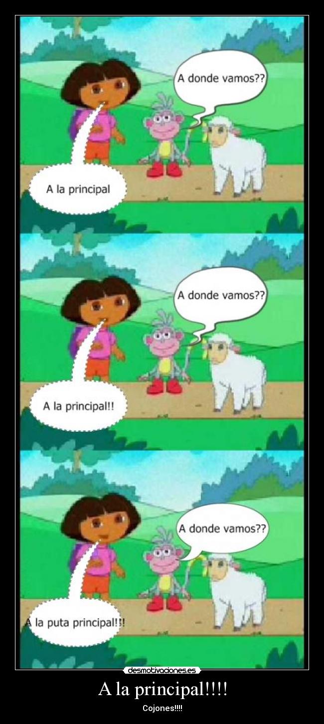 A la principal!!!! - Cojones!!!!